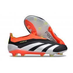 Fotbollsskor adidas Predator Elite LL FG Solar Energy – Svart Vit Röd