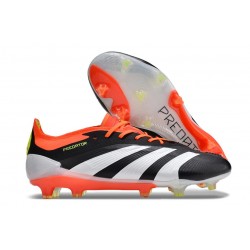 adidas Predator 24 Elite FG Skor Solar Energy Svart Vit Röd