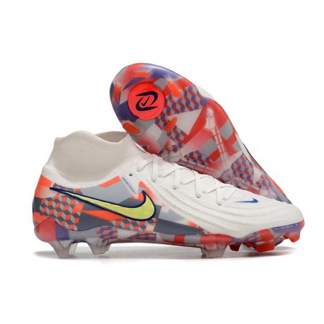 Nike Phantom Luna II Elite FG Skor SE x Barna Vit Röd Gul