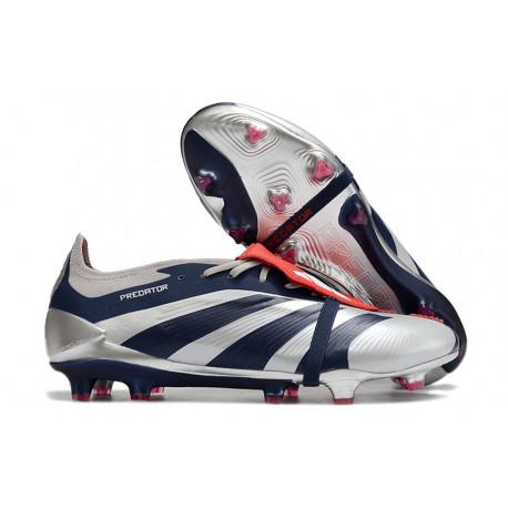 Fotbollsskor adidas Predator FT Elite FG Silver Svart Röd 
