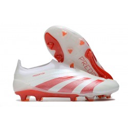 Fotbollsskor adidas Predator Elite LL FG Vit Röd 