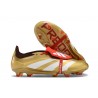 adidas Predator 24 Elite Foldover Tongue FG Guld Vit Röd