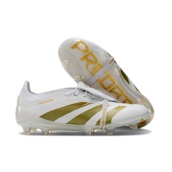 adidas Predator 24 Elite Foldover Tongue FG Vit Guld