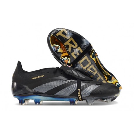 adidas Predator 24 Elite Foldover Tongue FG Svart Grå
