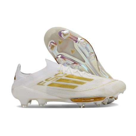 Fotbollsskor adidas F50 + Elite FG Vit Guld