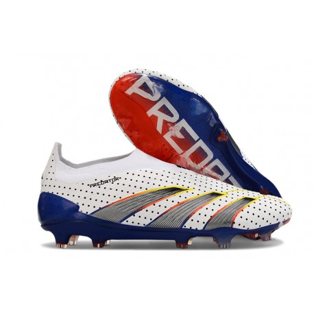 Fotbollsskor adidas Predator Elite LL FG Vit Grå Blå Röd