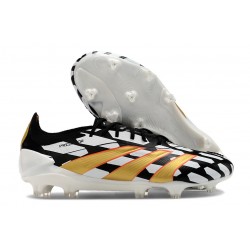 adidas Predator 24 Elite FG Skor Svart Vit Guld