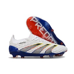 adidas Predator 24 Elite FG Skor Vit Grå Blå Röd