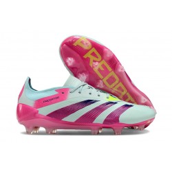 adidas Predator 24 Elite FG Skor Blå Rosa
