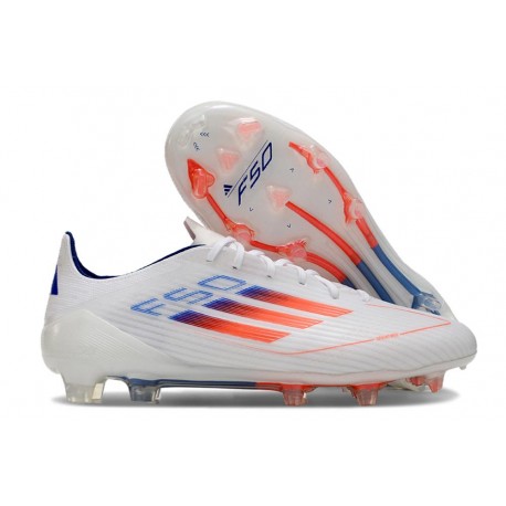 adidas F50 Elite FG Herrar Vit Röd Blå