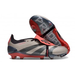 Fotbollsskor Adidas Predator Elite FT FG Vivid Horizon - Silver Röd Svart