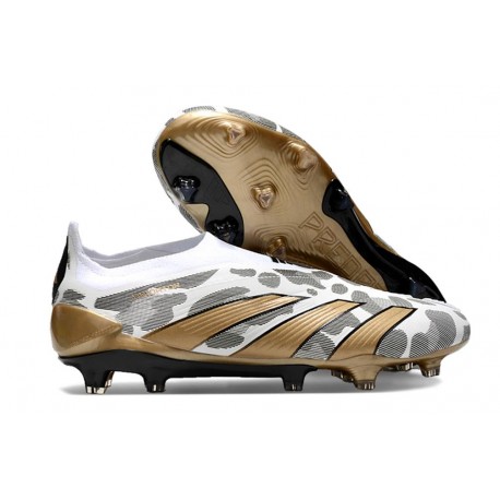 Fotbollsskor adidas Predator Elite LL FG Guld Vit Grå