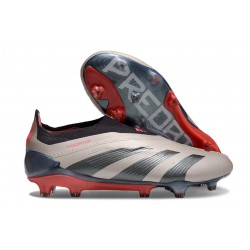 Fotbollsskor adidas Predator Elite LL FG Vivid Horizon - Silver Röd Svart