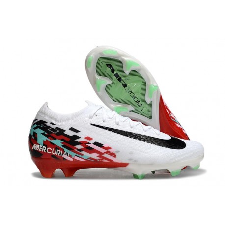 Fotbollsskor Nike Mercurial Vapor XVI Elite FG Vit Svart Röd 