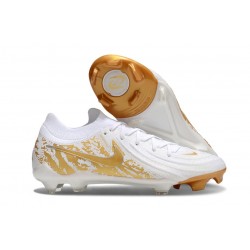 Nike Phantom Luna 2 Elite L FG Vit Guld