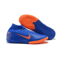 Nike Mercurial SuperflyX 6 Elite IC Fotbollsskor för Barn - Blå Orange