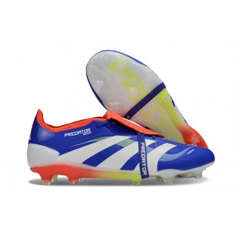 adidas Predator Elite Fold-Over Tongue FG Blå Vit Röd 