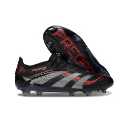 adidas Predator Elite FG Fotbollsskor för Män Svart Röd Grå