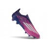 adidas F50 + Elite FG Snörlösa Fotbollsskor Lila Rosa Vit