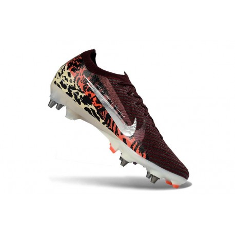 Nike Zoom Mercurial Vapor XVI Elite SG-Pro United - Intensiv Bordo Metallisk Silver