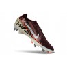 Nike Zoom Mercurial Vapor XVI Elite SG-Pro United - Intensiv Bordo Metallisk Silver