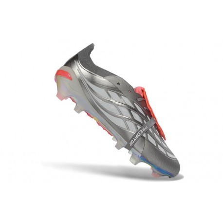 Fotbollsskor adidas Predator Elite FT 26 FG Metallisk Grå Röd