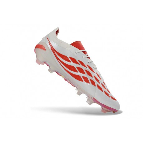adidas Predator Elite FG Fotbollsskor för Män Vit Röd
