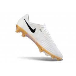 Fotbollsskor Nike Air Zoom Mercurial Vapor 17 Elite FG Vit Svart Guld