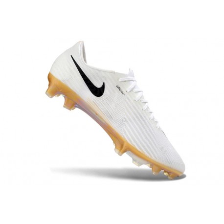 Fotbollsskor Nike Air Zoom Mercurial Vapor 17 Elite FG Vit Svart Guld