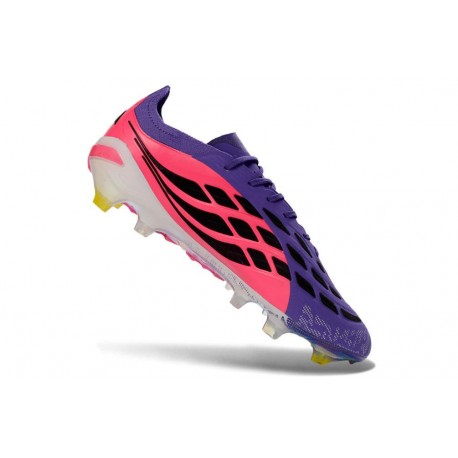 adidas Predator Elite FG Fotbollsskor för Män Lila Rosa Svart