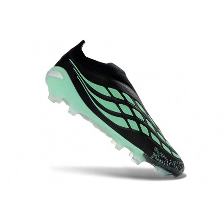 adidas Fotbollsskor Predator Laceless Elite FG Svart Grön