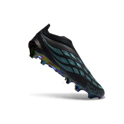 adidas Fotbollsskor Predator Laceless Elite FG Svart Blå