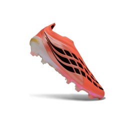 adidas Fotbollsskor Predator Laceless Elite FG Orange Svart Guld