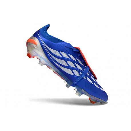 adidas Predator Elite Foldover Tongue FG Blå Silver Röd