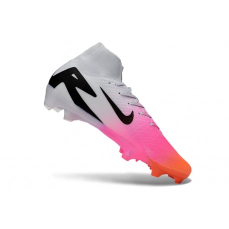 Nike Air Zoom Mercurial Superfly 10 Elite FG Rosa Svart Vit