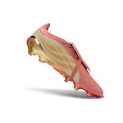 adidas Predator Elite Foldover Tongue FG Rosa Ljusbrun Silver