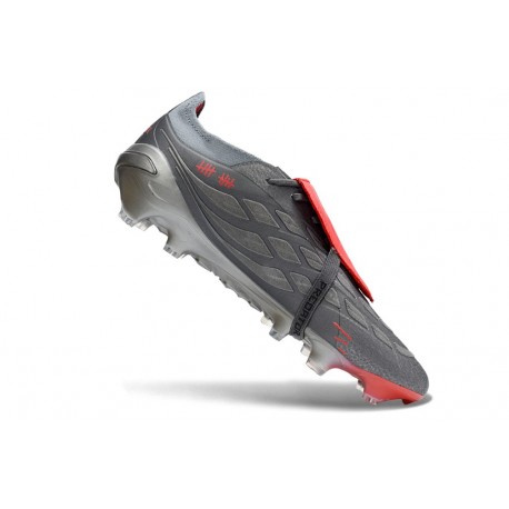 adidas Predator Elite Foldover Tongue FG Grå Röd