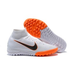 Nike Mercurial SuperflyX VI Elite TF Fotbollsskor för Damer - Vit Orange Svart