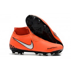Fotbollsskor för Herr Nike Phantom Vsn Elite DF FG - Orange Svart Silver
