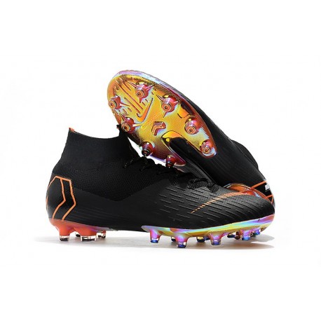 Nike Fotbollsskor Mercurial Superfly 6 Elite AG-Pro Svart Orange