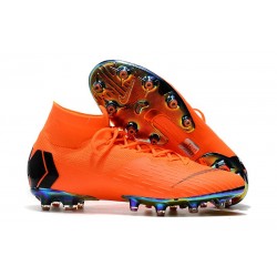 Nike Fotbollsskor Mercurial Superfly 6 Elite AG-Pro Orange Svart