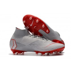 Nike Fotbollsskor Mercurial Superfly 6 Elite AG-Pro Grå Röd