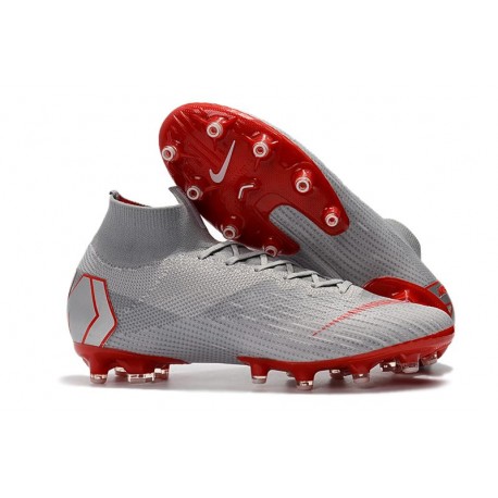 Nike Fotbollsskor Mercurial Superfly 6 Elite AG-Pro Grå Röd