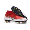 Nike Phantom Vision Elite DF SG-PRO Anti-Clog Röd Vit Silver