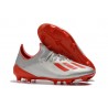 Fotbollsskor adidas X 19.1 FG Silver Röd