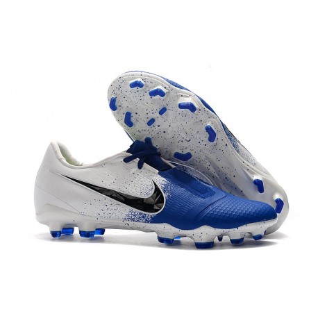 Nike Phantom Venom Elite FG Fotbollsskor Blå Vit