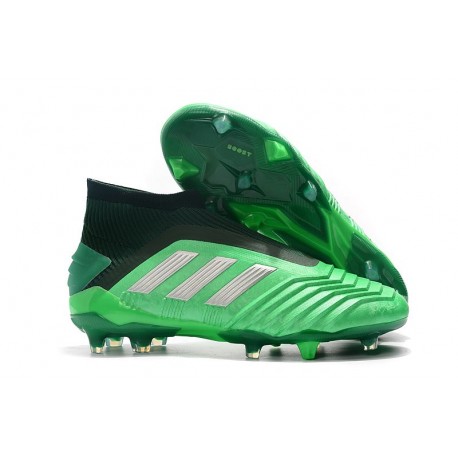 adidas Predator 19+ FG Fotbollsskor Herr Grön Silver