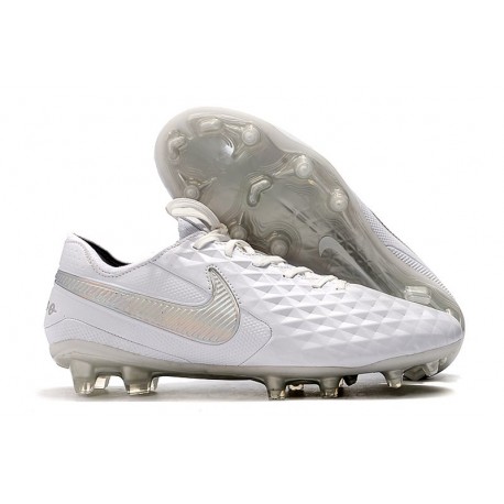 Nya Fotbollsskor Nike Tiempo Legend VIII FG Vit Silver