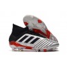Fotbollsskor adidas Predator 19.1 FG för Herrar - Silver Svart Röd