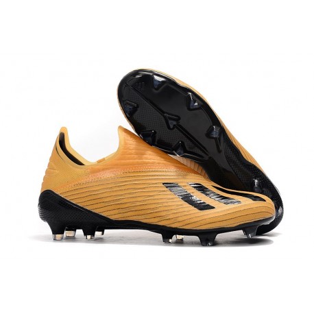 Fotbollsskor för Herrar ADIDAS X 19+ FG Orange Svart